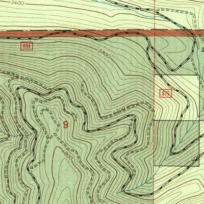 United States Geological Survey Calico Creek, MT (1999, 24000-Scale) digital map
