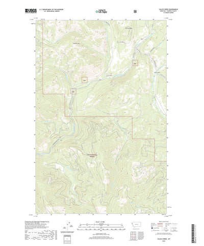 United States Geological Survey Calico Creek, MT (2020, 24000-Scale) digital map