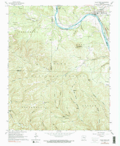 United States Geological Survey Calico Rock, AR (1964, 24000-Scale) digital map