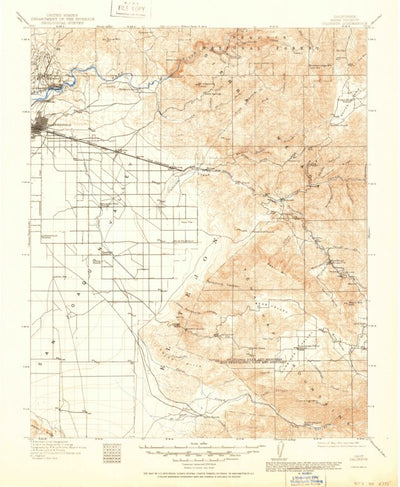 United States Geological Survey Caliente, CA (1914, 125000-Scale) digital map