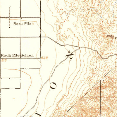 United States Geological Survey Caliente, CA (1914, 125000-Scale) digital map