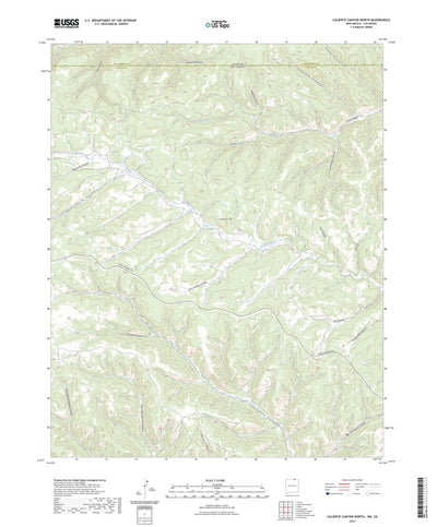United States Geological Survey Caliente Canyon North, NM (2023, 24000-Scale) digital map