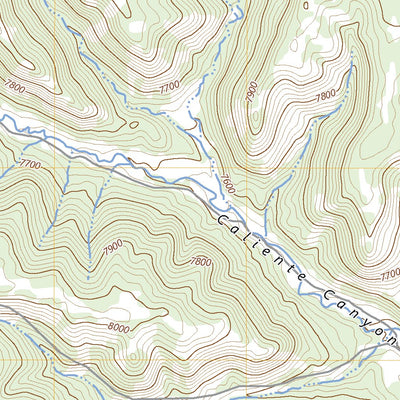 United States Geological Survey Caliente Canyon North, NM (2023, 24000-Scale) digital map
