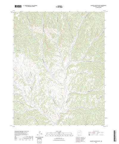 United States Geological Survey Caliente Canyon South, NM (2023, 24000-Scale) digital map