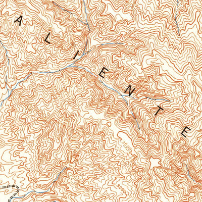 United States Geological Survey Caliente Mountain, CA (1952, 62500-Scale) digital map
