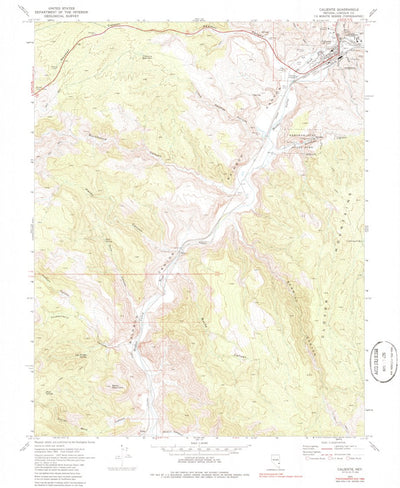 United States Geological Survey Caliente, NV (1970, 24000-Scale) digital map