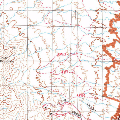United States Geological Survey Caliente, NV-UT (1978, 100000-Scale) digital map