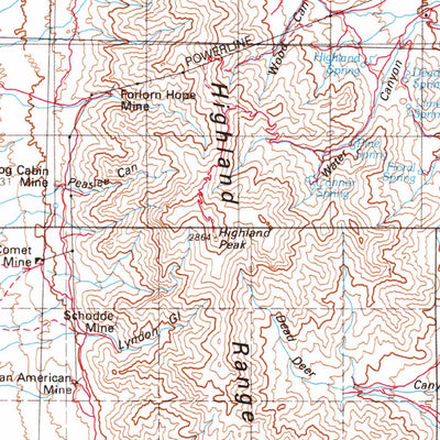 United States Geological Survey Caliente, NV-UT (1978, 100000-Scale) digital map