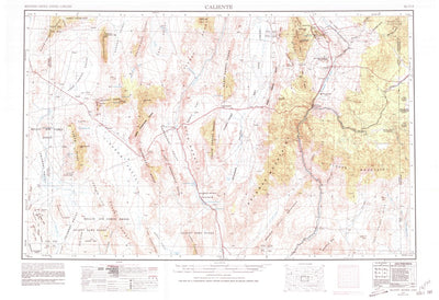 United States Geological Survey Caliente, NV-UT-AZ (1954, 250000-Scale) digital map