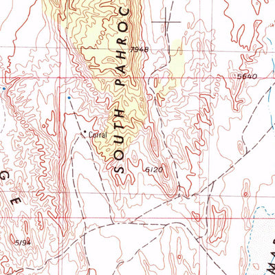 United States Geological Survey Caliente, NV-UT-AZ (1954, 250000-Scale) digital map