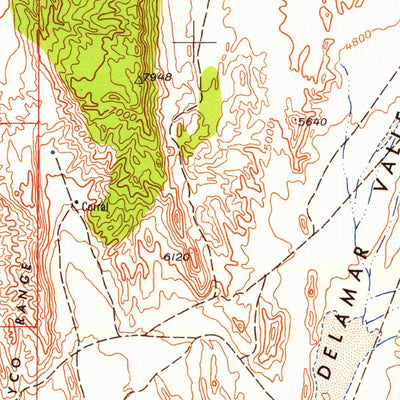 United States Geological Survey Caliente, NV-UT-AZ (1959, 250000-Scale) digital map