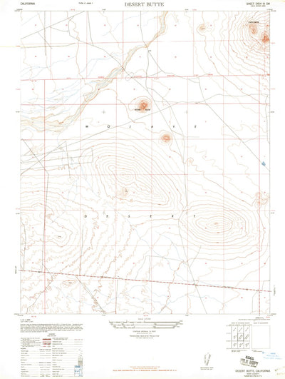 United States Geological Survey California City South, CA (1947, 24000-Scale) digital map