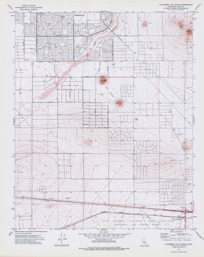 United States Geological Survey California City South, CA (1973, 24000-Scale) digital map