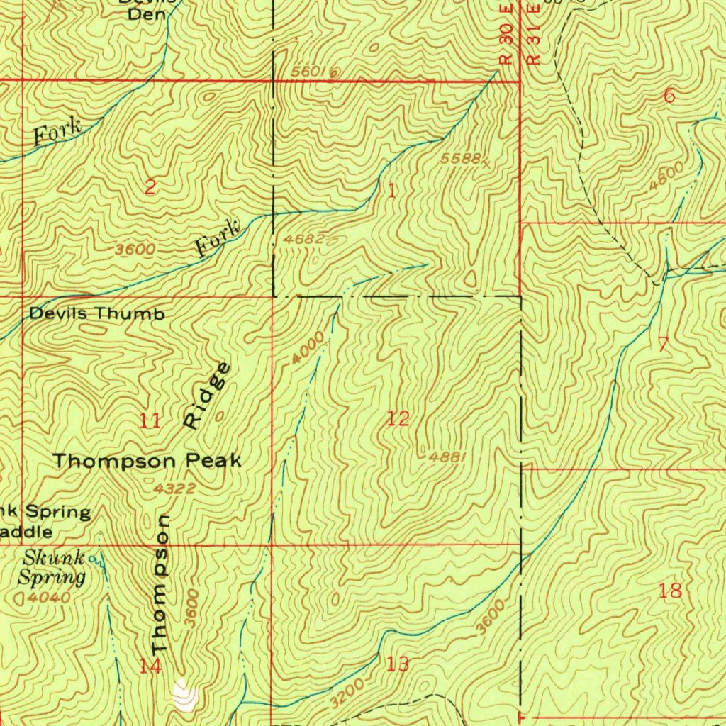 California Hot Springs, CA (1958, 62500-Scale) Map by United States ...