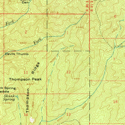 United States Geological Survey California Hot Springs, CA (1958, 62500-Scale) digital map