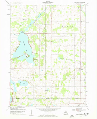 United States Geological Survey California, MI-IN (1960, 24000-Scale) digital map