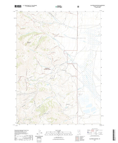 United States Geological Survey California Mountain, NV (2021, 24000-Scale) digital map