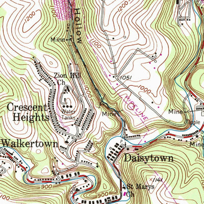 United States Geological Survey California, PA (1954, 24000-Scale) digital map