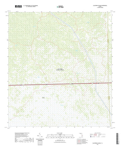 United States Geological Survey California Slough, FL (2021, 24000-Scale) digital map