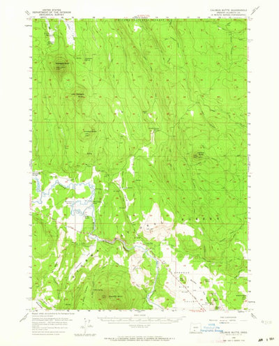 United States Geological Survey Calimus Butte, OR (1956, 62500-Scale) digital map