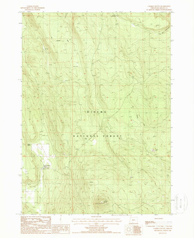 United States Geological Survey Calimus Butte, OR (1988, 24000-Scale) digital map