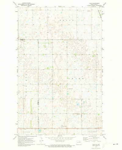 United States Geological Survey Calio, ND (1971, 24000-Scale) digital map