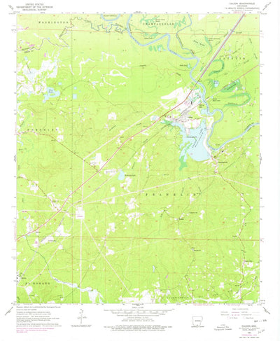 United States Geological Survey Calion, AR (1962, 24000-Scale) digital map
