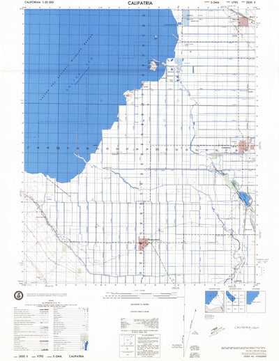 United States Geological Survey Calipatria, CA (1976, 50000-Scale) digital map