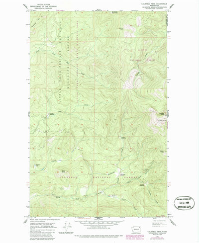 United States Geological Survey Calispell Peak, WA (1964, 24000-Scale) digital map
