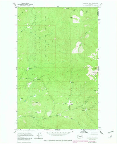 United States Geological Survey Calispell Peak, WA (1980, 24000-Scale) digital map