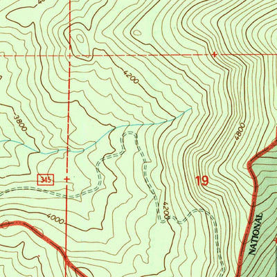 United States Geological Survey Calispell Peak, WA (1992, 24000-Scale) digital map
