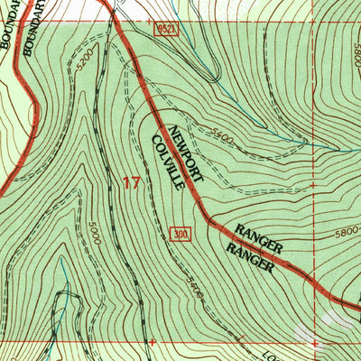 United States Geological Survey Calispell Peak, WA (1992, 24000-Scale) digital map