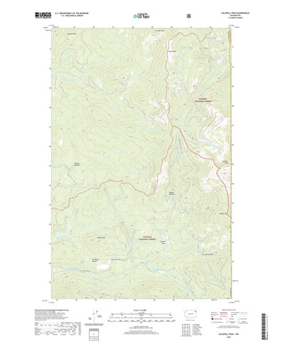 United States Geological Survey Calispell Peak, WA (2020, 24000-Scale) digital map