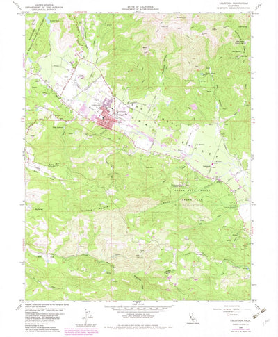 United States Geological Survey Calistoga, CA (1958, 24000-Scale) digital map