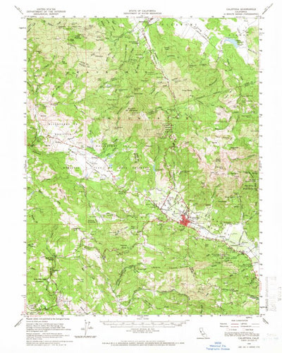 United States Geological Survey Calistoga, CA (1959, 62500-Scale) digital map