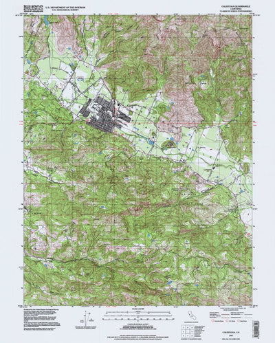 United States Geological Survey Calistoga, CA (1997, 24000-Scale) digital map