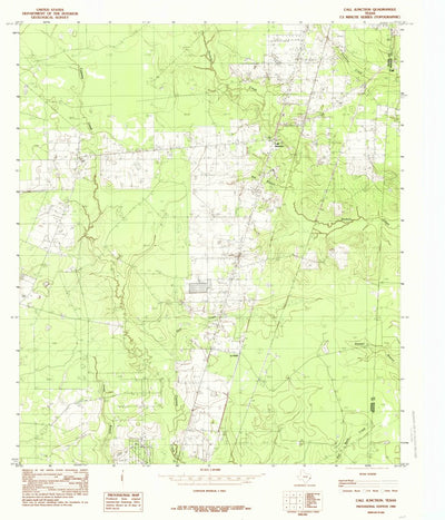 United States Geological Survey Call Junction, TX (1984, 24000-Scale) digital map
