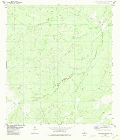 United States Geological Survey Callaghan Ranch SE, TX (1980, 24000-Scale) digital map