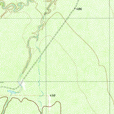 United States Geological Survey Callaghan Ranch SE, TX (1980, 24000-Scale) digital map