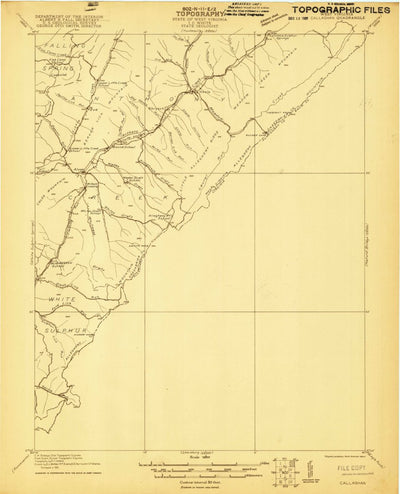 United States Geological Survey Callaghan, VA-WV (1921, 48000-Scale) digital map