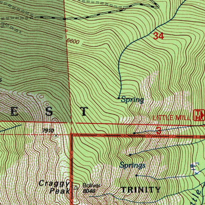 United States Geological Survey Callahan, CA (2001, 24000-Scale) digital map
