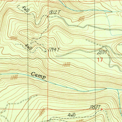 United States Geological Survey Callahan, OR (1990, 24000-Scale) digital map