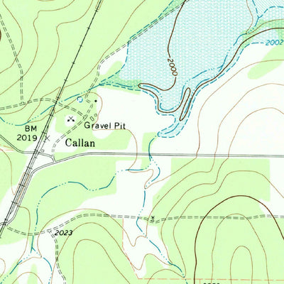 United States Geological Survey Callan, TX (1970, 24000-Scale) digital map