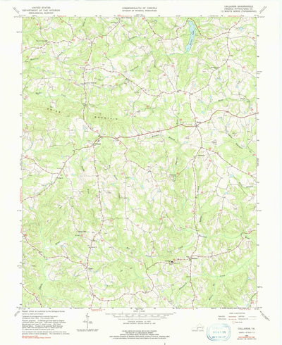 United States Geological Survey Callands, VA (1965, 24000-Scale) digital map
