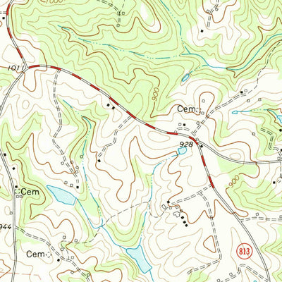 United States Geological Survey Callands, VA (1965, 24000-Scale) digital map