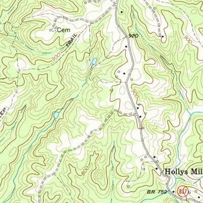 United States Geological Survey Callands, VA (1965, 24000-Scale) digital map