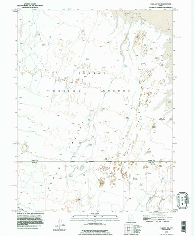 United States Geological Survey Callao NE, UT (1993, 24000-Scale) digital map