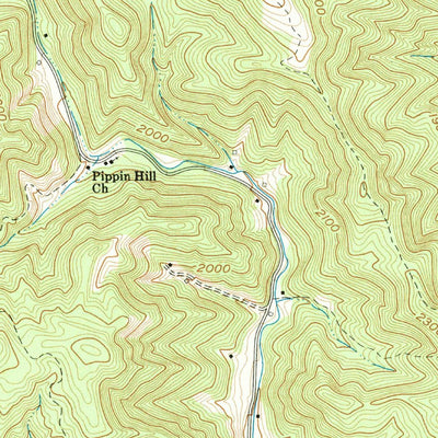 United States Geological Survey Callaway, VA (1963, 24000-Scale) digital map