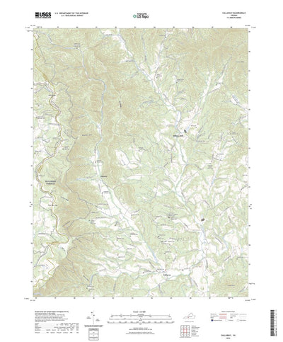 United States Geological Survey Callaway, VA (2022, 24000-Scale) digital map