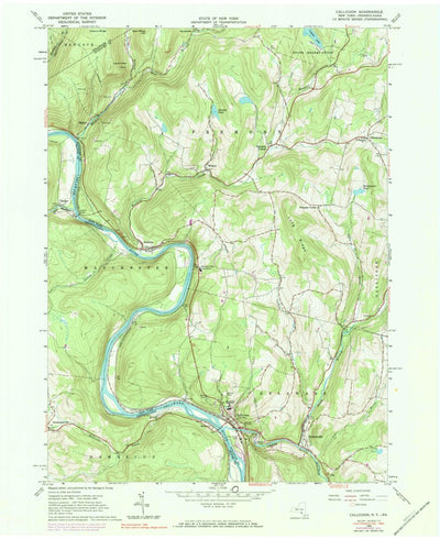 United States Geological Survey Callicoon, NY-PA (1965, 24000-Scale) digital map